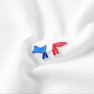 Maison Kitsune Fox Patch Polo